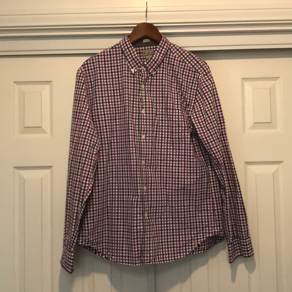 Mens J.Crew size XL button up shirt